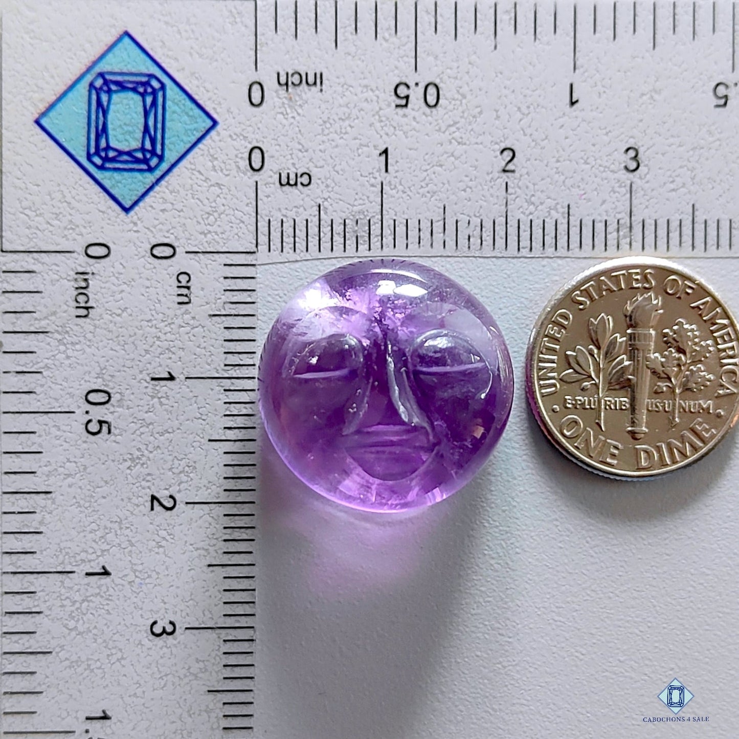 Amethyst Face Carvings