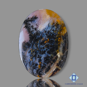 Amethyst Dendritic Agate Oval Cabochons