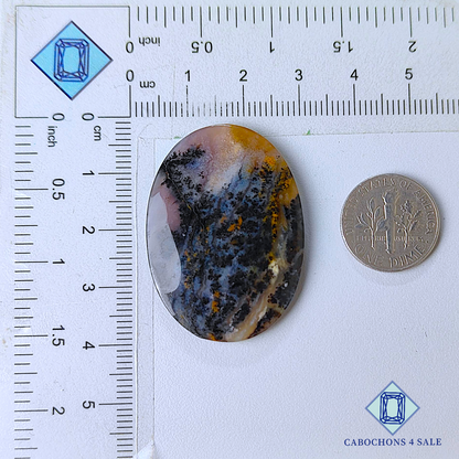 Amethyst Dendritic Agate Oval Cabochons
