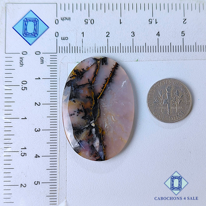 Amethyst Dendritic Agate Oval Cabochons