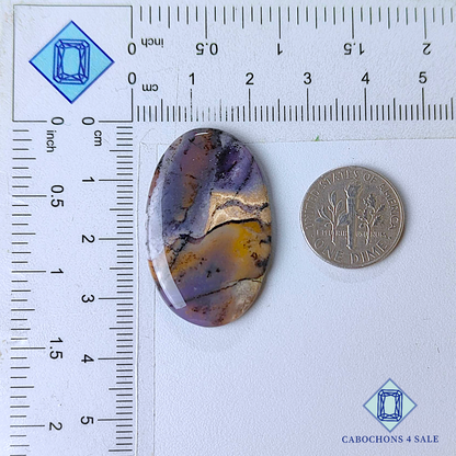 Amethyst Dendritic Agate Oval Cabochons