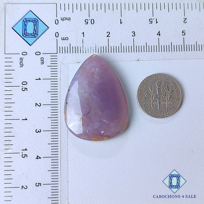 Amethyst Dendritic Agate Pear Cabochons