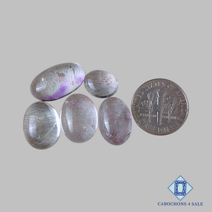 Lotes de siete formas mixtas de amatista natural