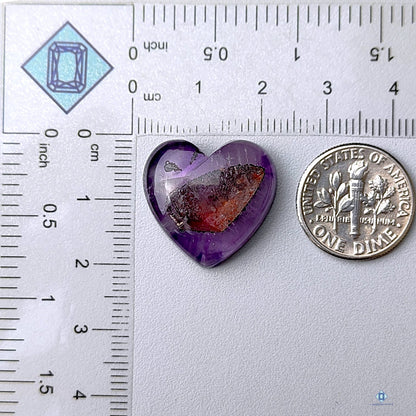 Amethyst Super Seven Heart Carvings