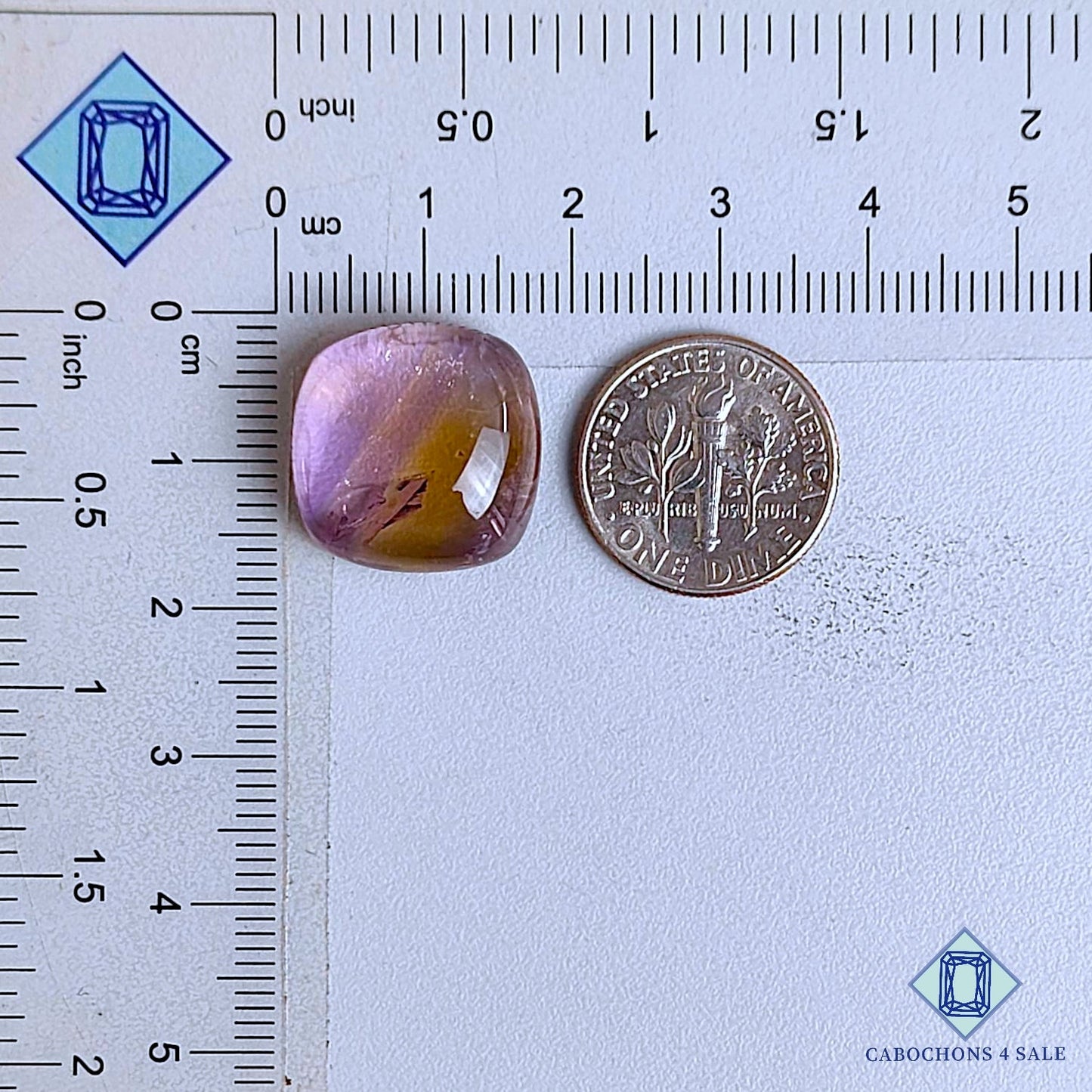 Natural Ametrine Gemstone  Fancy Cabochons 16*16*7mm From Bolivia available for sale