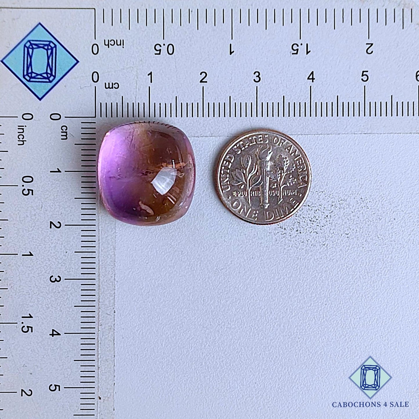 Natural Ametrine Gemstone  Fancy Cabochons 19*18*11mm From Bolivia available for sale