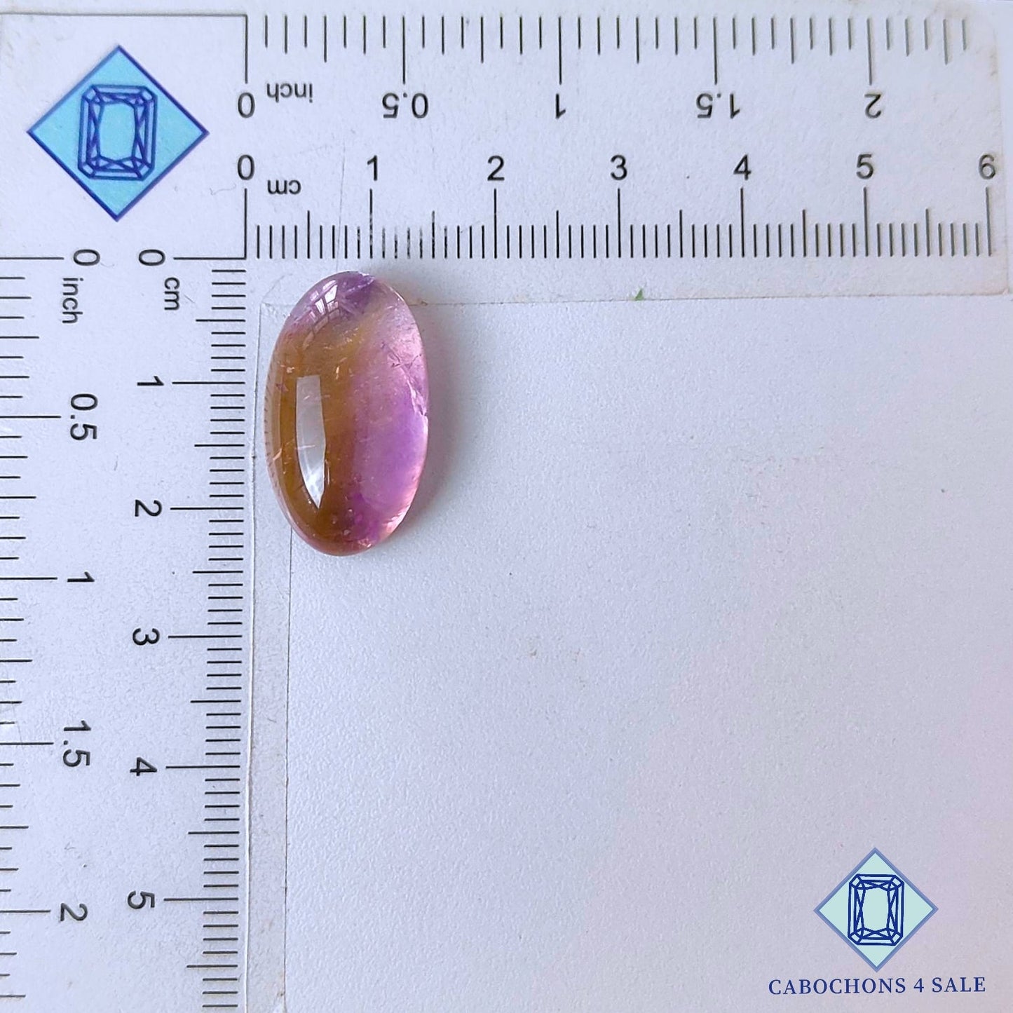 Natural Ametrine Gemstone  Oval Cabochons 22*13*7mm from Bolivia available for sale