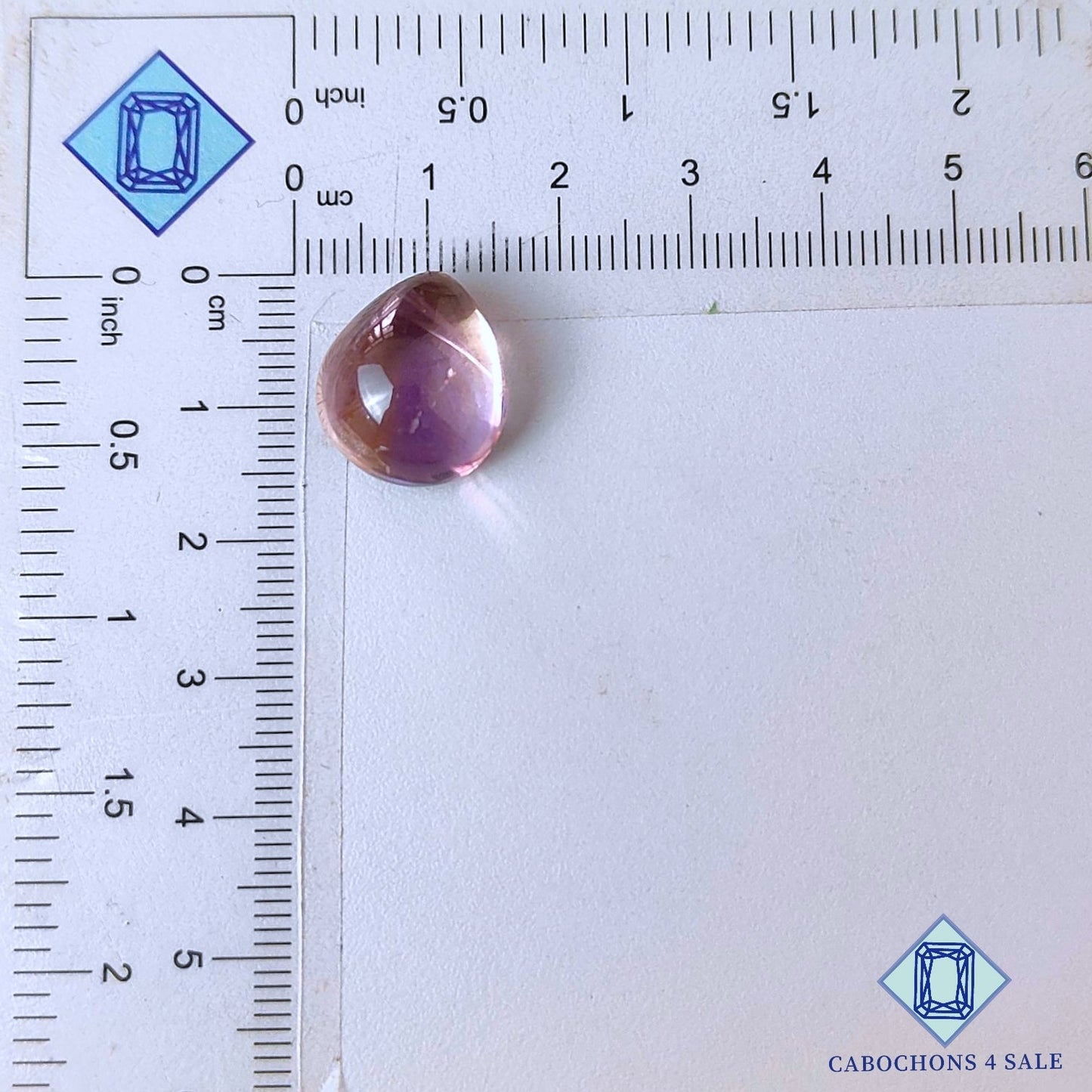 Natural Ametrine Gemstone  Pear Cabochons 16*14*9mm from Bolivia available for sale