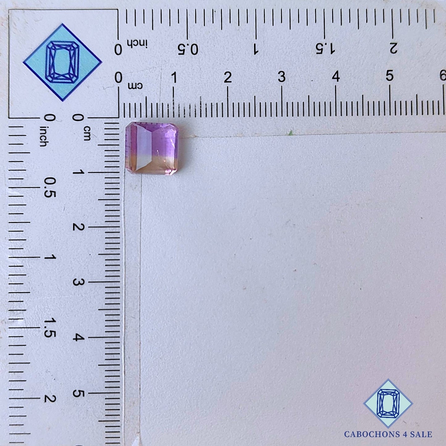 Natural Ametrine Gemstone  Fancy Faceted Cut 9*9*5mm from Bolivia available for sale