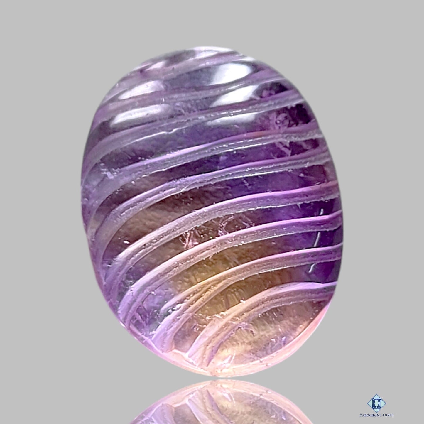 Ametrine Oval Carvings