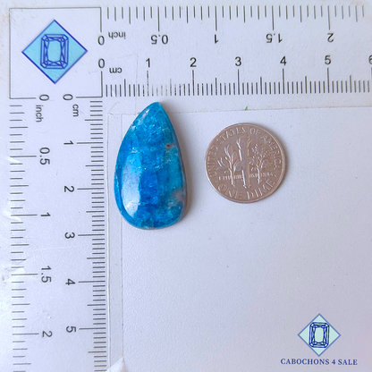 Apatite Pear Cabochons 28*15*6mm
