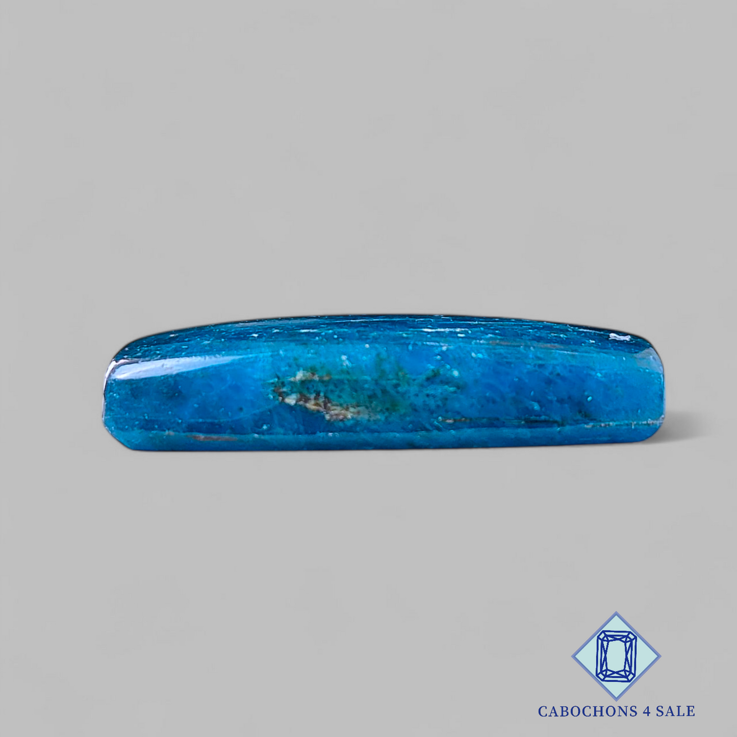 Cabujones rectangulares de apatita de 31 x 14 x 6 mm