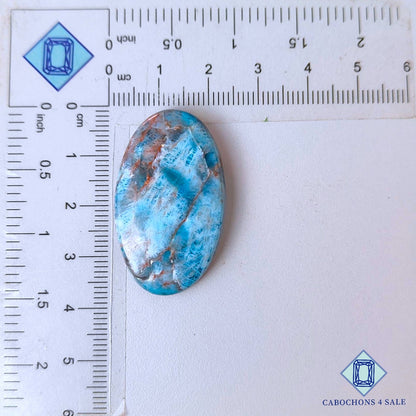 Natural Apatite Gemstone  Oval Cabochons 36*21*6mm from Brazil available for sale