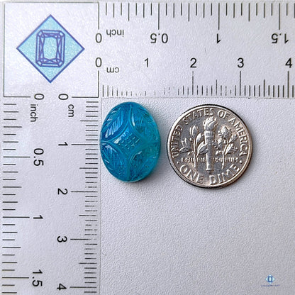 Apatite Oval Carvings