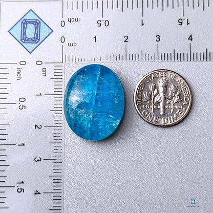 Apatite + Golden Rutile Quartz Oval Doublets