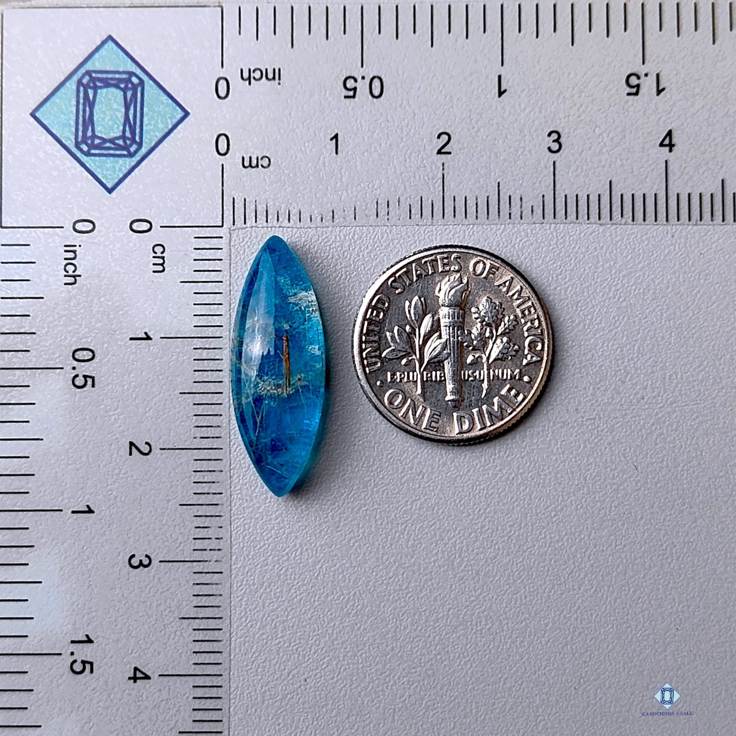 Apatite + Golden Rutile Quartz Marquise Doublets