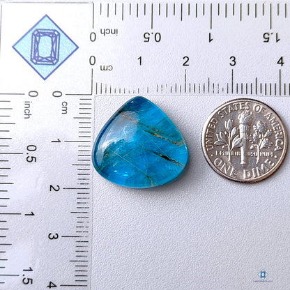 Apatite + Golden Rutile Quartz Pear Doublets