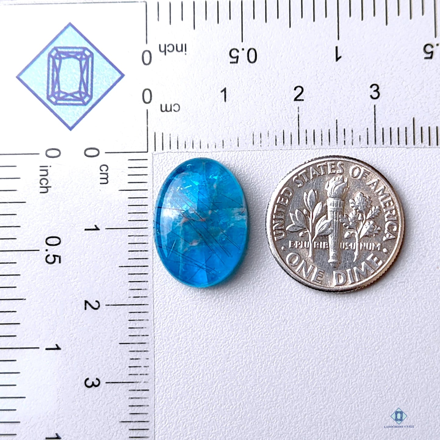 Apatite + Golden Rutile Quartz Oval Doublets