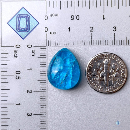 Apatite + Golden Rutile Quartz Pear Doublets