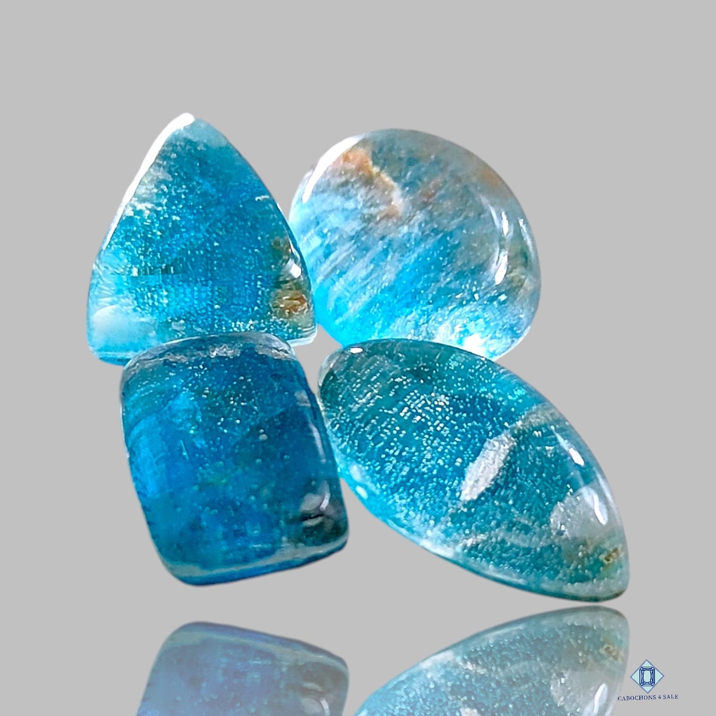 Apatite +  Crystal Quartz Doublets Mix Lots