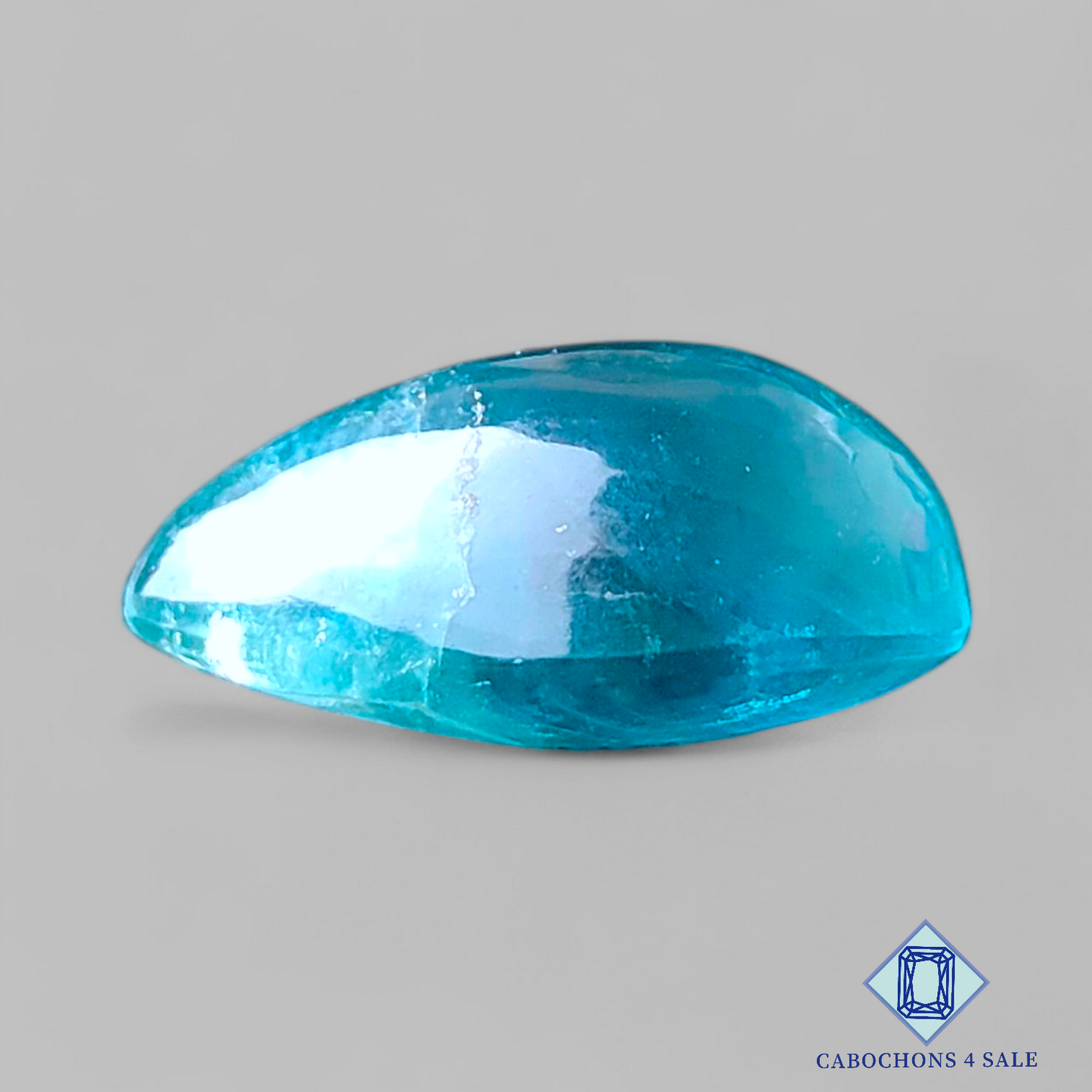 Aqua Fluorite Pear Cabochons