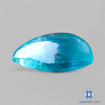 Aqua Fluorite Pear Cabochons