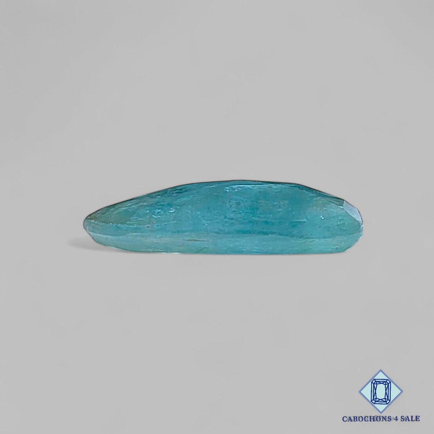 Natural Aqua Kyanite Gemstone  Fancy Rose Cut 19*10*4mm from Brazil available for sale