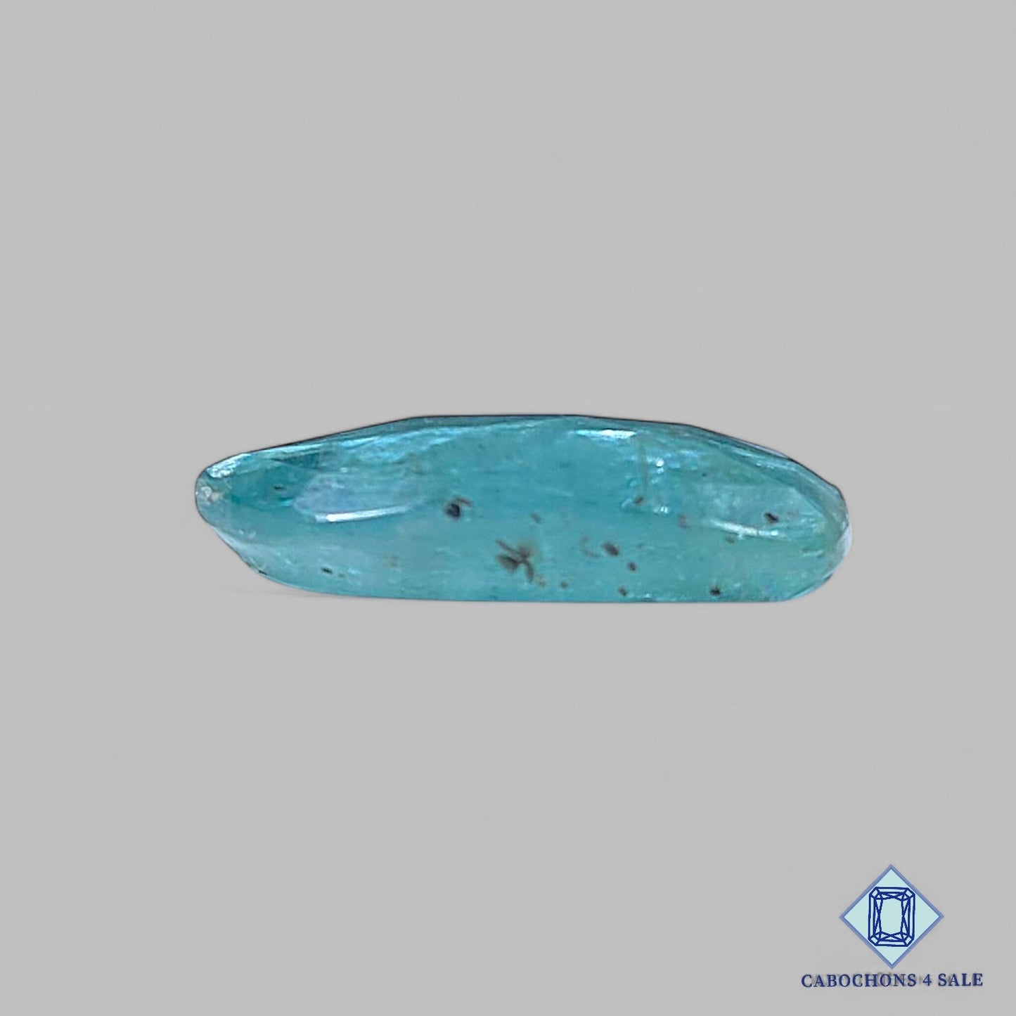 Natural Aqua Kyanite Gemstone  Fancy Rose Cut 19*10*4mm from Brazil available for sale