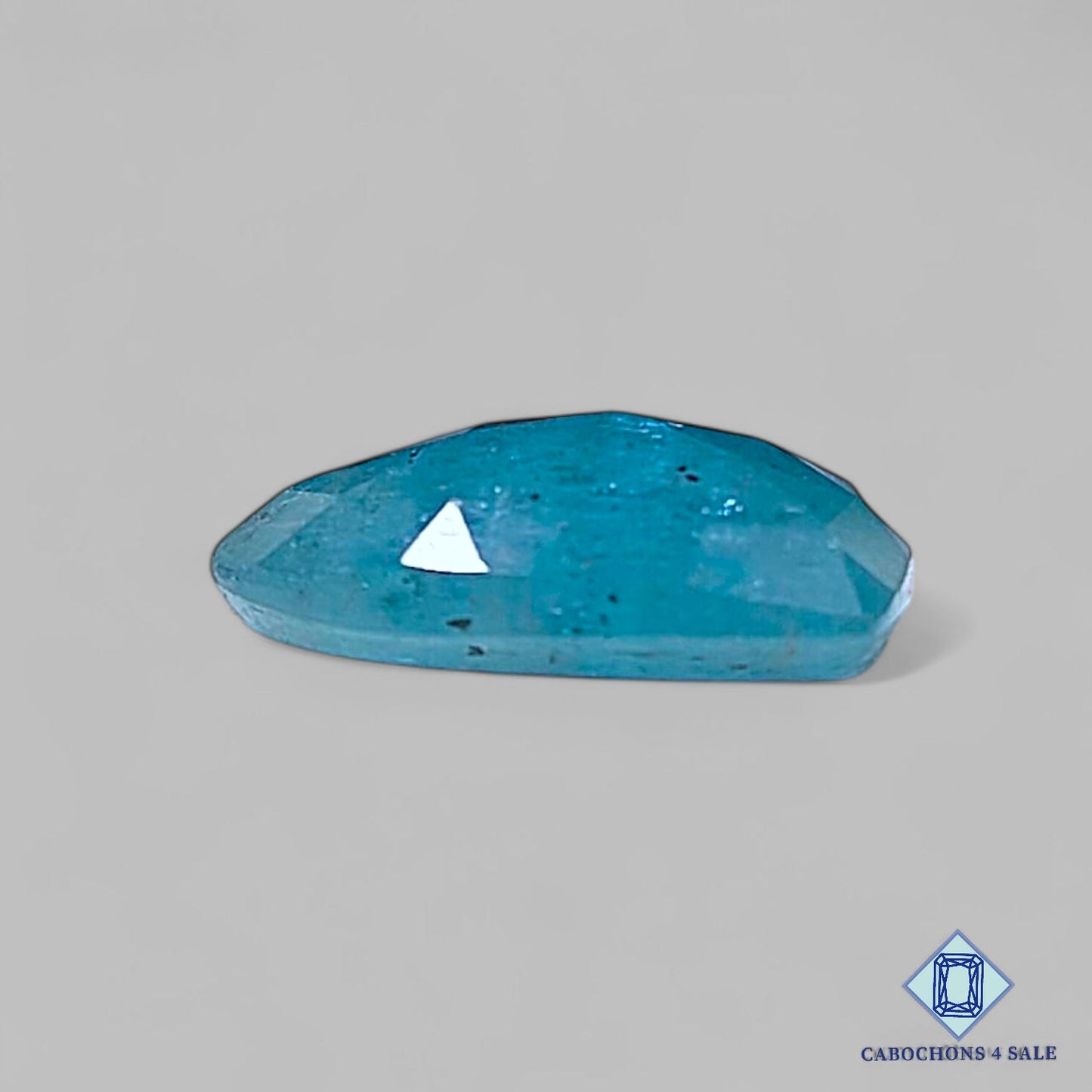 Natural Aqua Kyanite Gemstone  Pear Rose Cut 16*11*5mm from Brazil available for sale