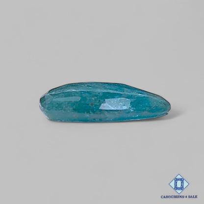 Natural Aqua Kyanite Gemstone  Pear Rose Cut 16*11*3mm from Brazil available for sale