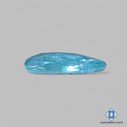 Natural Aqua Kyanite Gemstone  Pear Rose Cut 16*11*3mm from Brazil available for sale