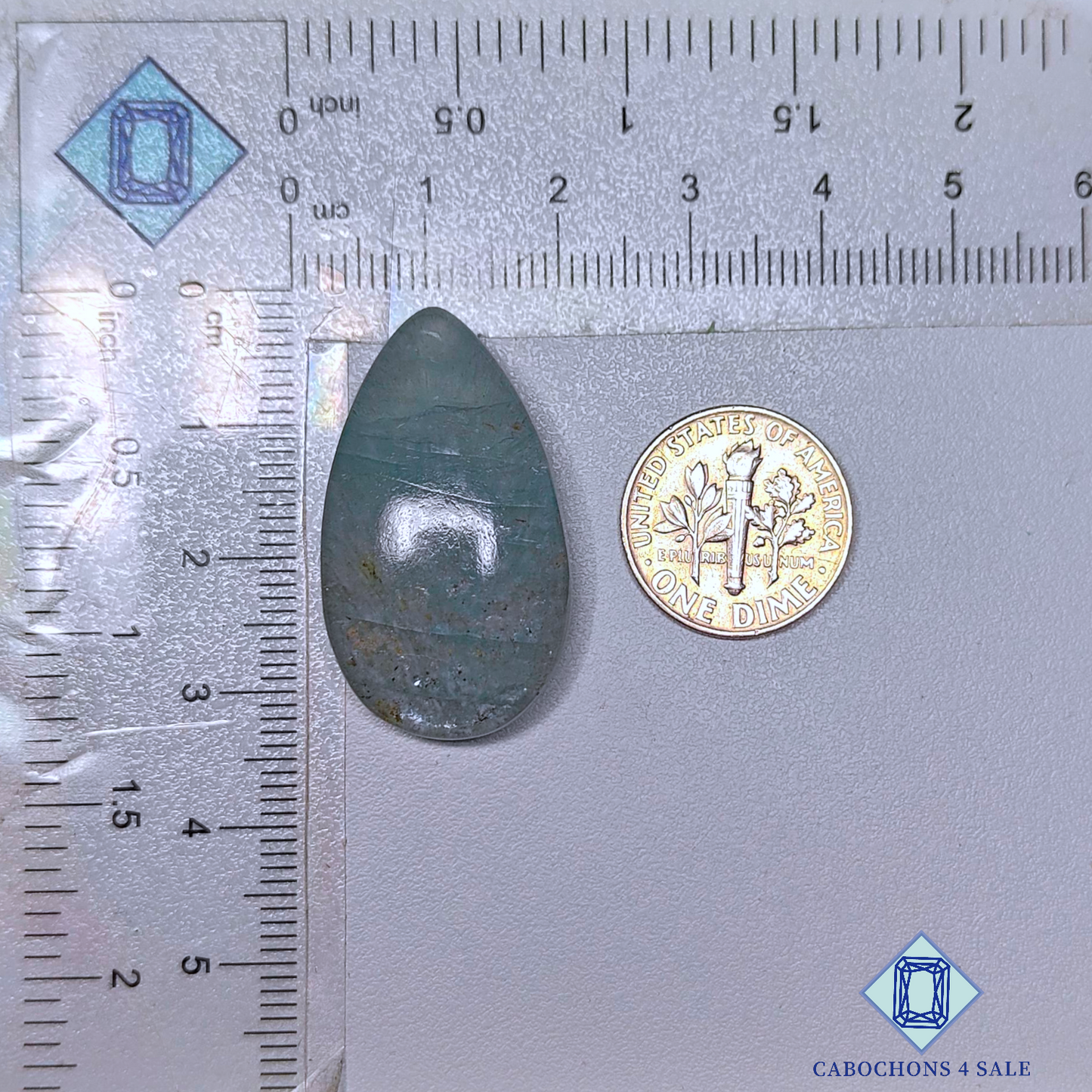 Aquamarine Pear Cabochons