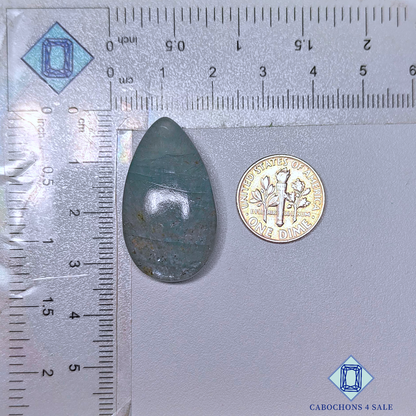 Aquamarine Pear Cabochons