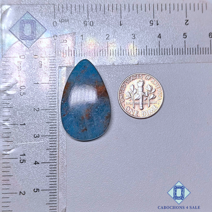 Cabujones de pera de aguamarina