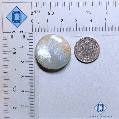 Cabujones redondos de aguamarina