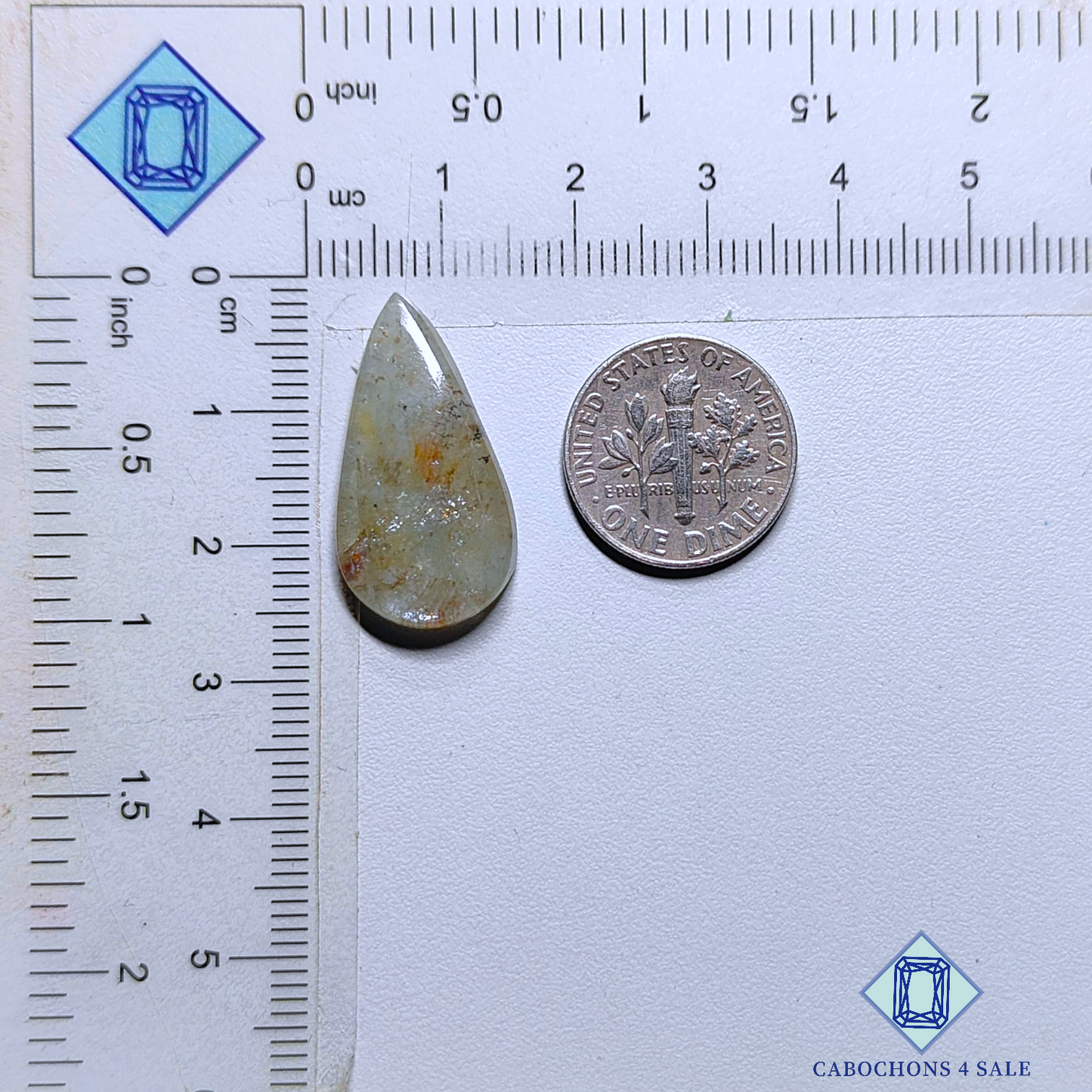 Aquamarine Pear Cabochons