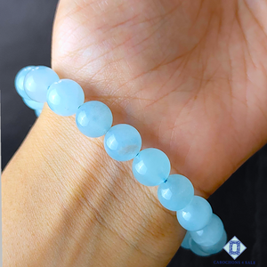 Aquamarine Round Beads 7 inch*9mm
