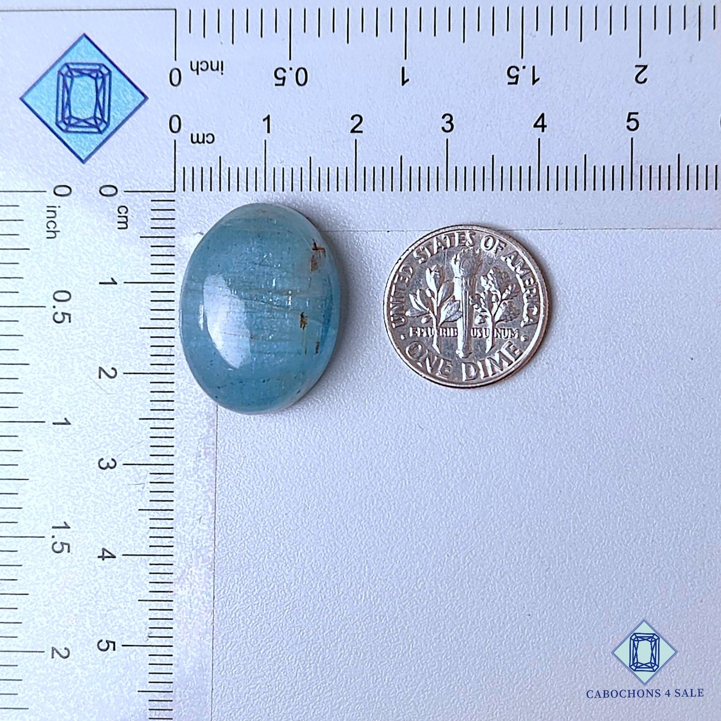 Natural Aquamarine Gemstone  Oval Cabochons 23*17*9mm from Brazil  available for sale