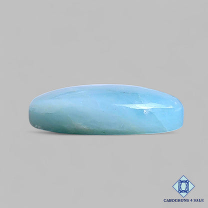 Cabujones ovalados de aguamarina natural de 27 x 19 x 7 mm, de Brasil, disponibles para la venta.