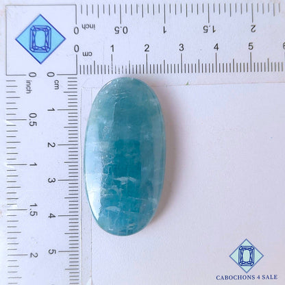 Natural Aquamarine Gemstone  Oval Cabochons 44*23*7mm from Brazil available for sale