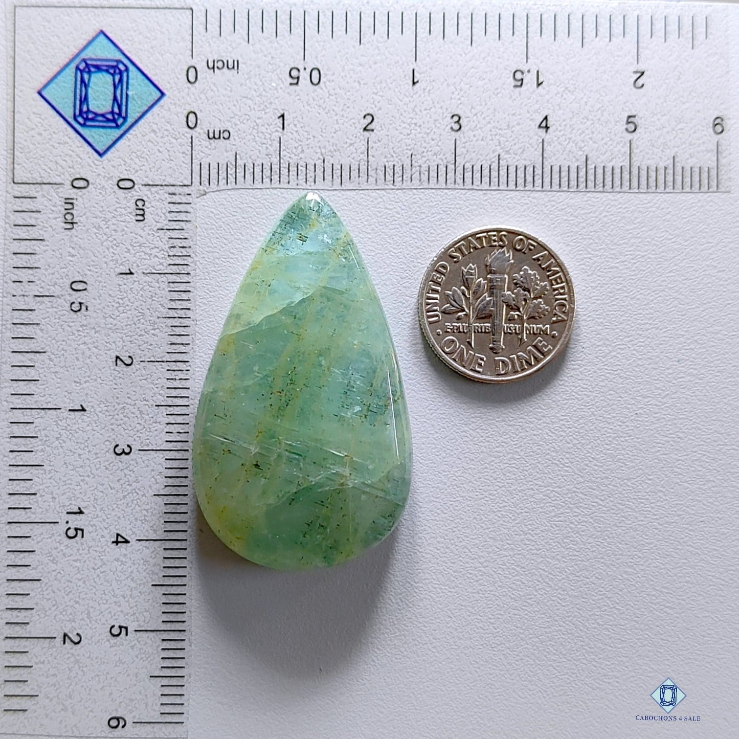 Aquamarine Pear Cabochons