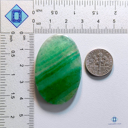 Green Strawberry Quartz Oval Cabochons