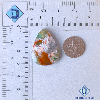 Aquaprase Pear Cabochons