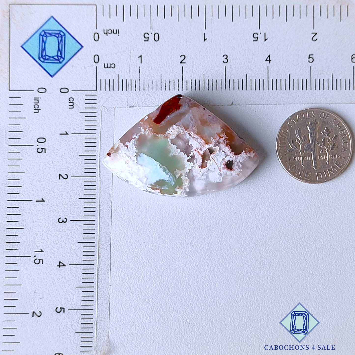 Aquaprase Pear Cabochons