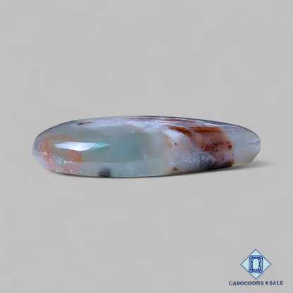 Cabujones de pera de aquaprasa natural de 31 x 24 x 6 mm, procedentes de Sudáfrica, disponibles para la venta.