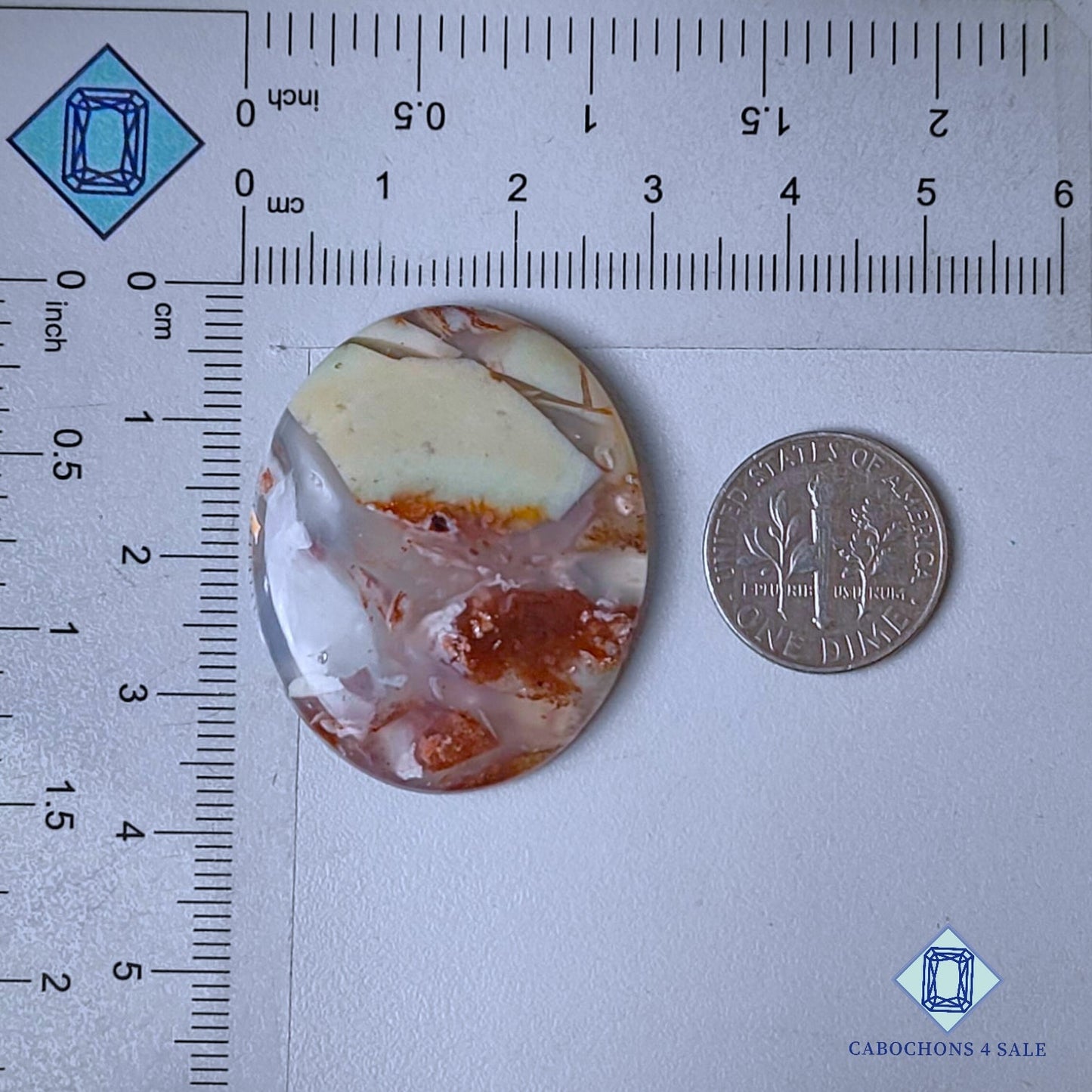 Natural Aquaprase Gemstone  Oval Cabochons 35*29*5mm from South Africa  available for sale