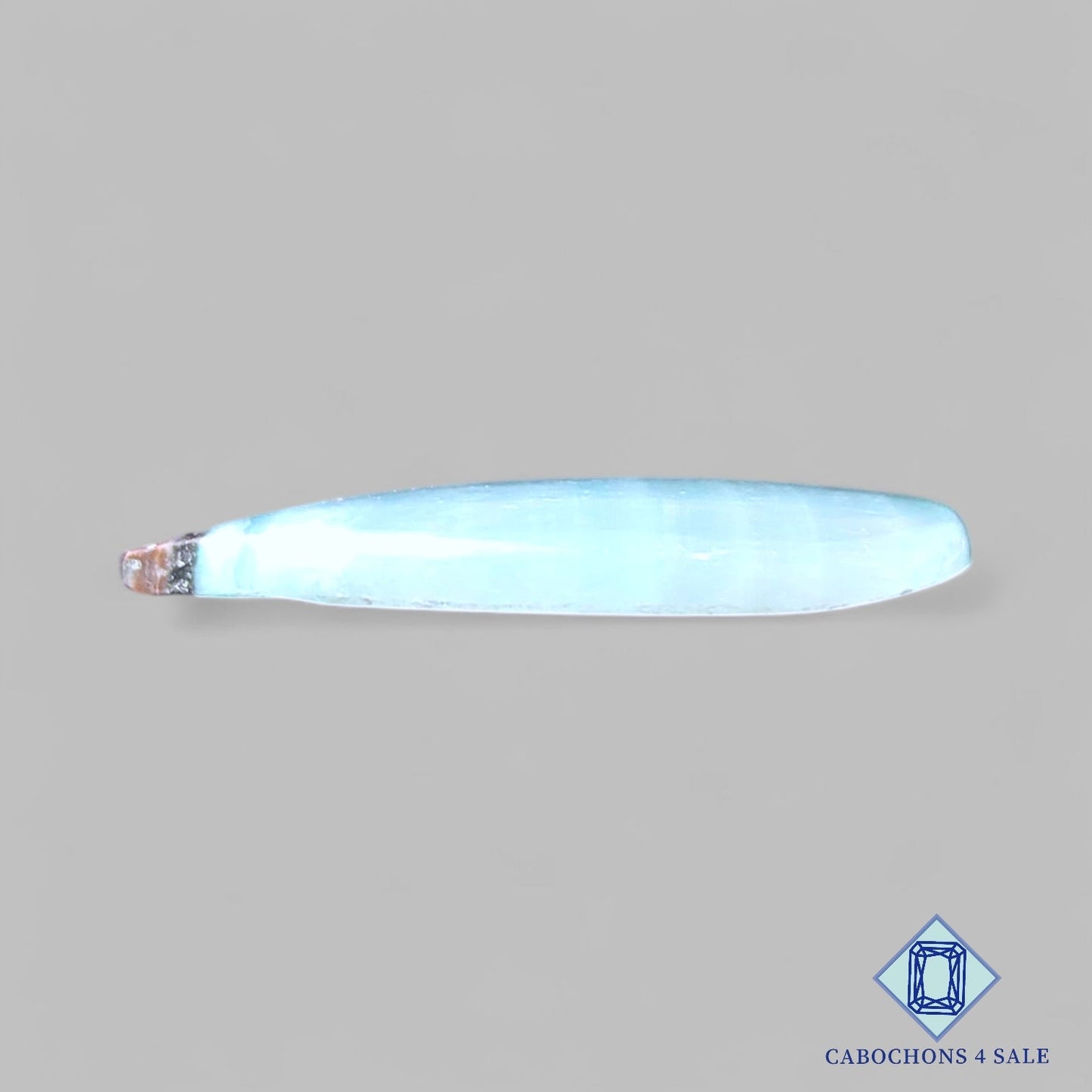 Cabujones de piedra preciosa de argonita natural en forma de pera de 34 x 24 x 4 mm, procedentes de Marruecos, disponibles para la venta.