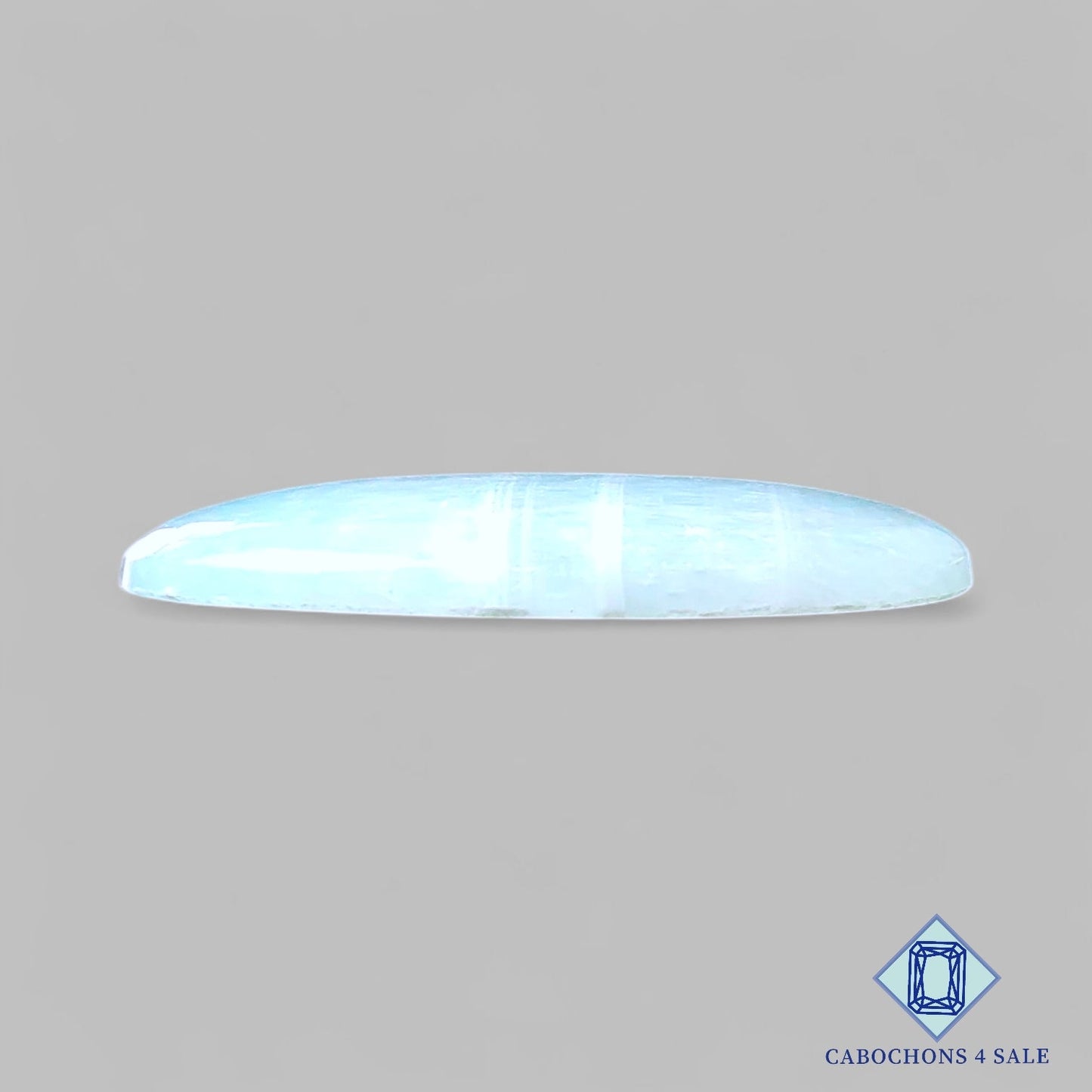 Cabujones ovalados de piedra preciosa de argonita natural de 44 x 27 x 6 mm, procedentes de Marruecos, disponibles para la venta.