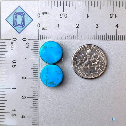 Arizona Turquoise Round Pairs