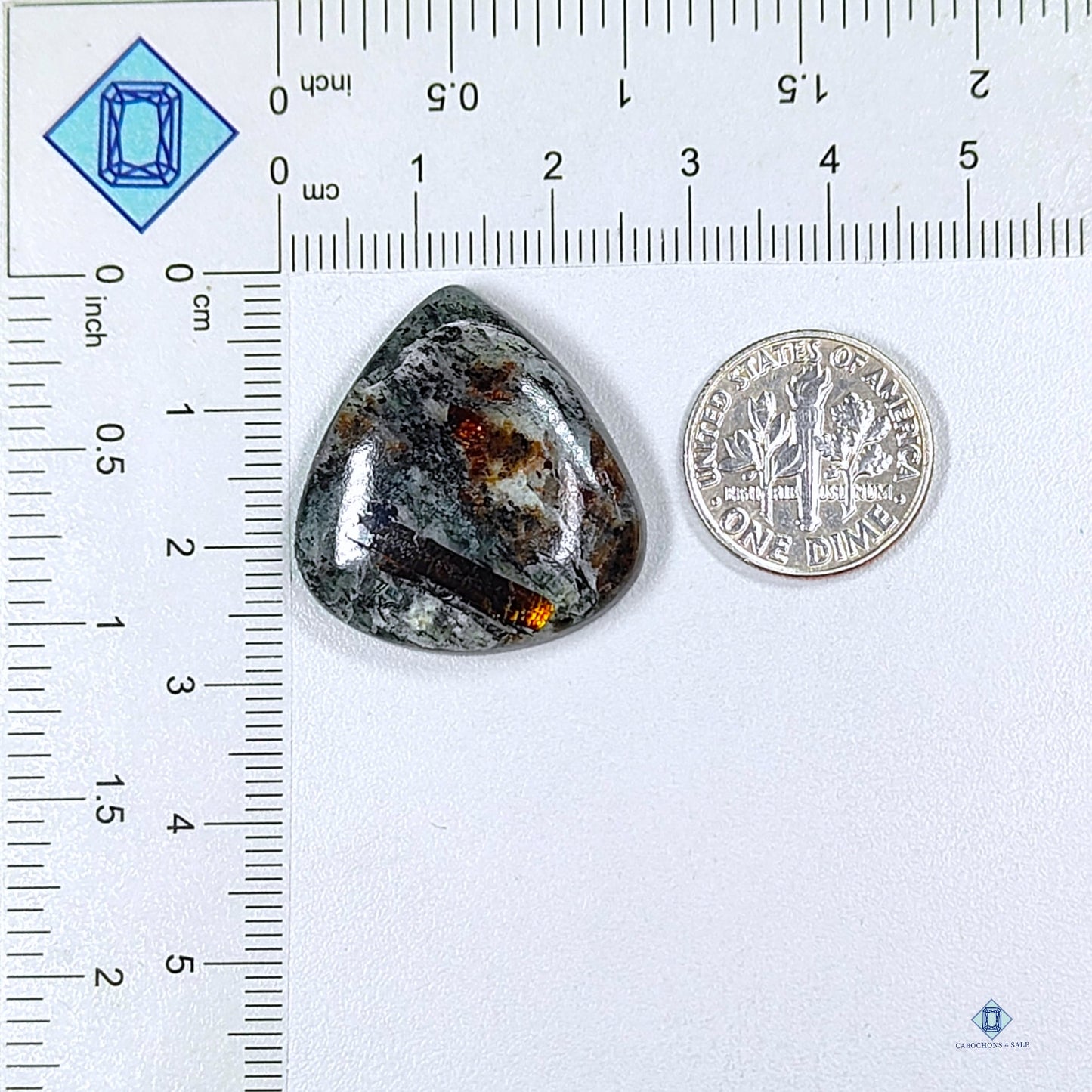 Astrophyllite stone Pear Cabochons